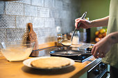Woman Making Pancakes
