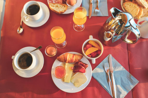 istock Amazing breakfast table in nature during a sunny day with beautiful view 1276436853
