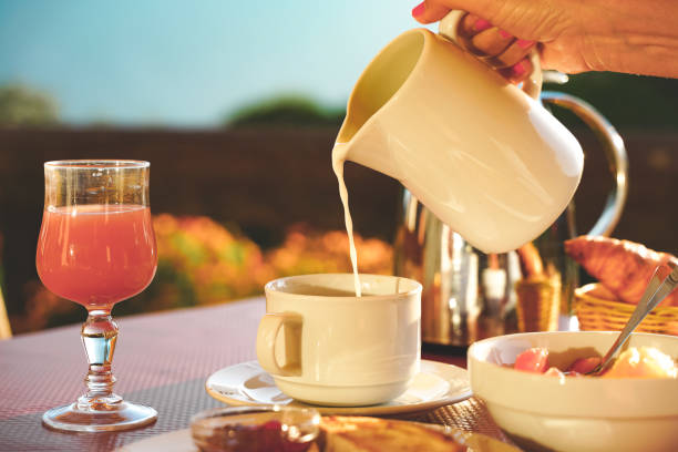 istock Amazing breakfast table in nature during a sunny day with beautiful view 1276436993