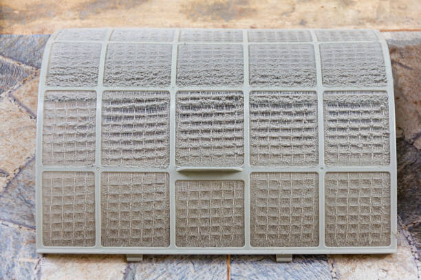 istock close up on air conditioner filter is very dirty after remove from unit wait clean 1276438828