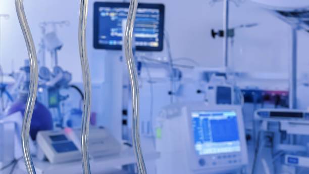 istock Blood transfusion system in hospital 1276445513