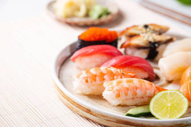 istock Set of sushi and maki 1276446388