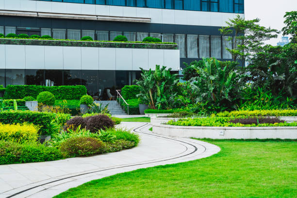 istock Curved path in the formal garden 1276446935