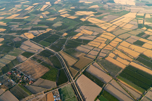 istock Aerial view of fields in Turkey 1276450052