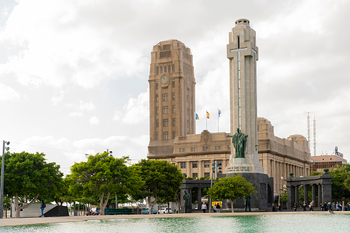 tenerife Canary island spain Nov 10 2019 :Presidency of the Canaries Autonomous Government building is located on the Plaza de España; its other facade faces the port