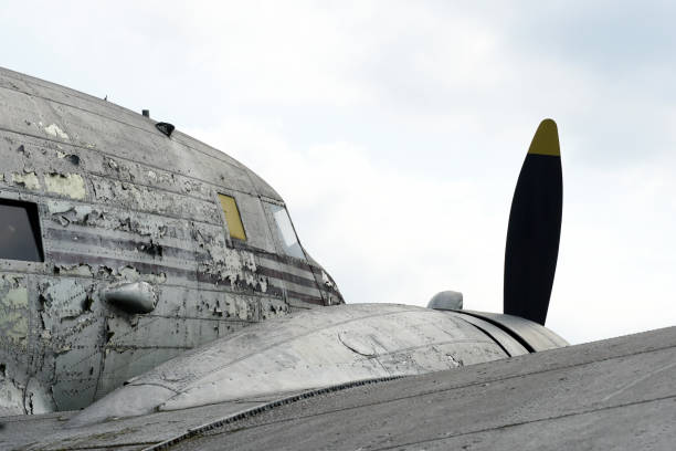 istock Propeller of a plane simple concept with sky in background. 1276451994