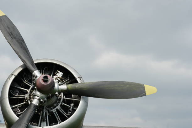 istock Propeller of a plane simple concept with sky in background. 1276452799
