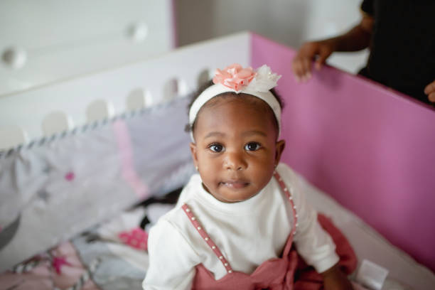black ethnicity, one baby girl only, portrait