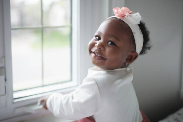 black ethnicity, one baby girl only, portrait