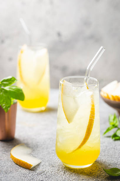 istock Melon juice, lemonade in glasses 1276456596