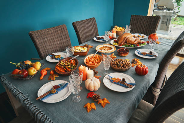 istock Having Traditional Holiday Stuffed Turkey Dinner 1276460239