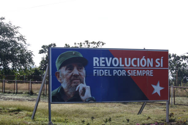Close Up of Che Guevara Wall Monument at The Ministry of the Interior, in front of the Plaza de la Revolucion (Revolution Square), Havana, Cuba (21.06.2018)
