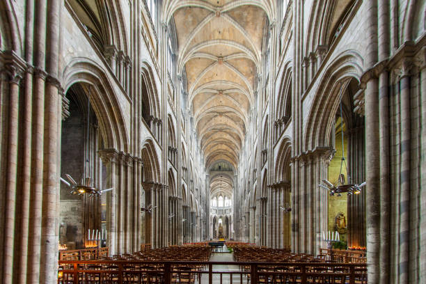 istock Interior image of Notre Dame Cathedral in Rouen, Normandy 1276464594