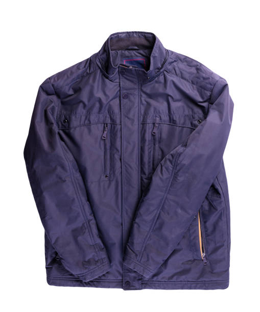 istock Men's jacket in a hood isolated on a white background. Windbreaker jacket 1276467010