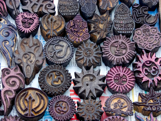 istock Closeup of various tattoo stamps 1276470074