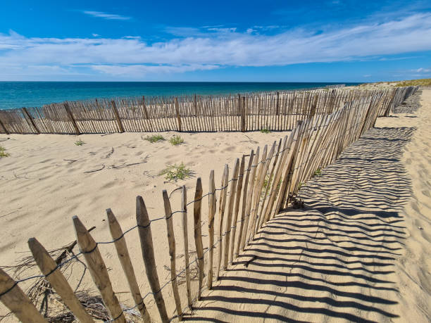 istock Fence on Sandy Beach by the Ocean 1276470510