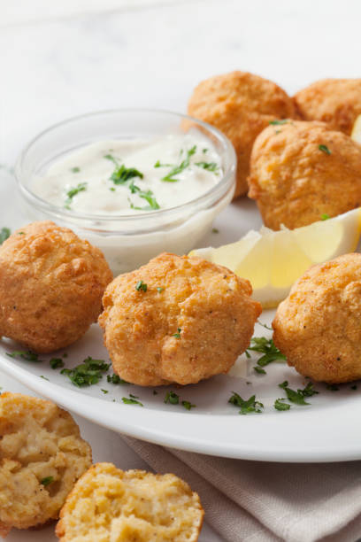 istock Hush Puppies with a Creamy Dip 1276475177