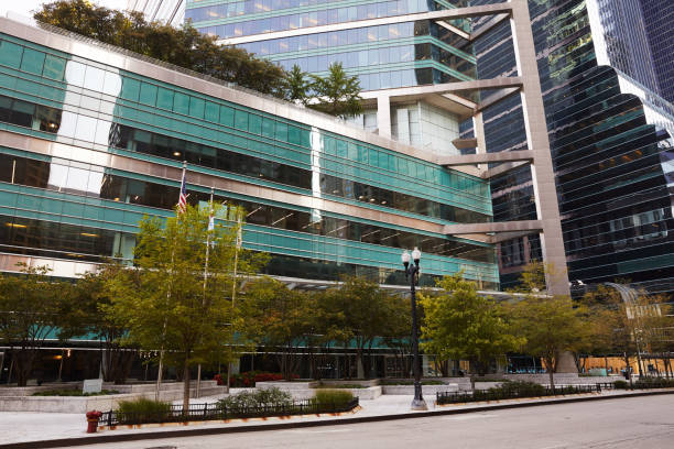 istock Green and glass environmentally friendly urban architecture 1276479852