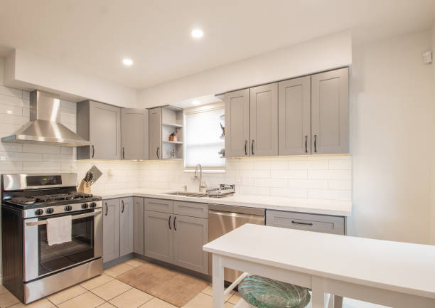 istock Beautiful Kitchen in Luxury Home with breakfast nook 1276481206