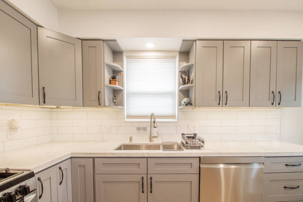 istock Modern fitted kitchen stock photo 1276481210