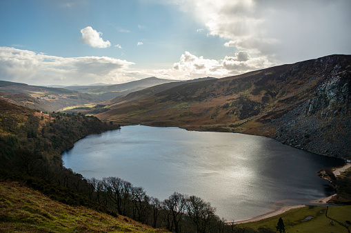 Glendalough Upper Lake in the Wicklow Mountains