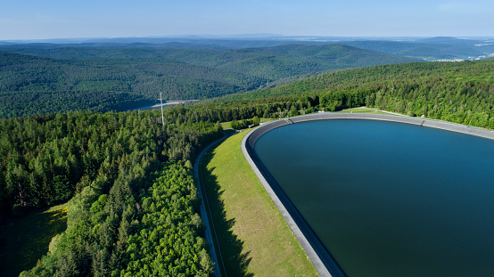 Reservoir, storage basin of pumped-storage plant