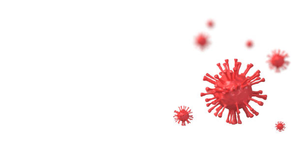 istock 3D rendering of corona virus in cartoon style on white background 1276507376