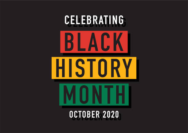 ilustraciones, imágenes clip art, dibujos animados e iconos de stock de mes de historia negra octubre 2020 ilustración vectorial - black history month