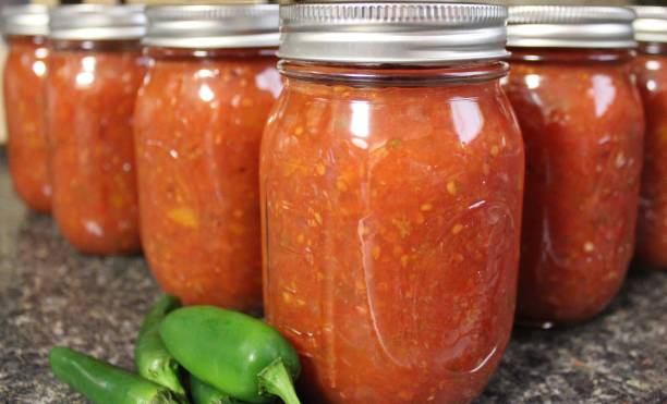 istock home canned salsa in glass jars 1276522202