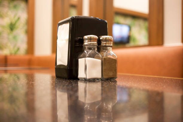 Black Peppercorn, Salt Shaker, Spice, Napkin, Table