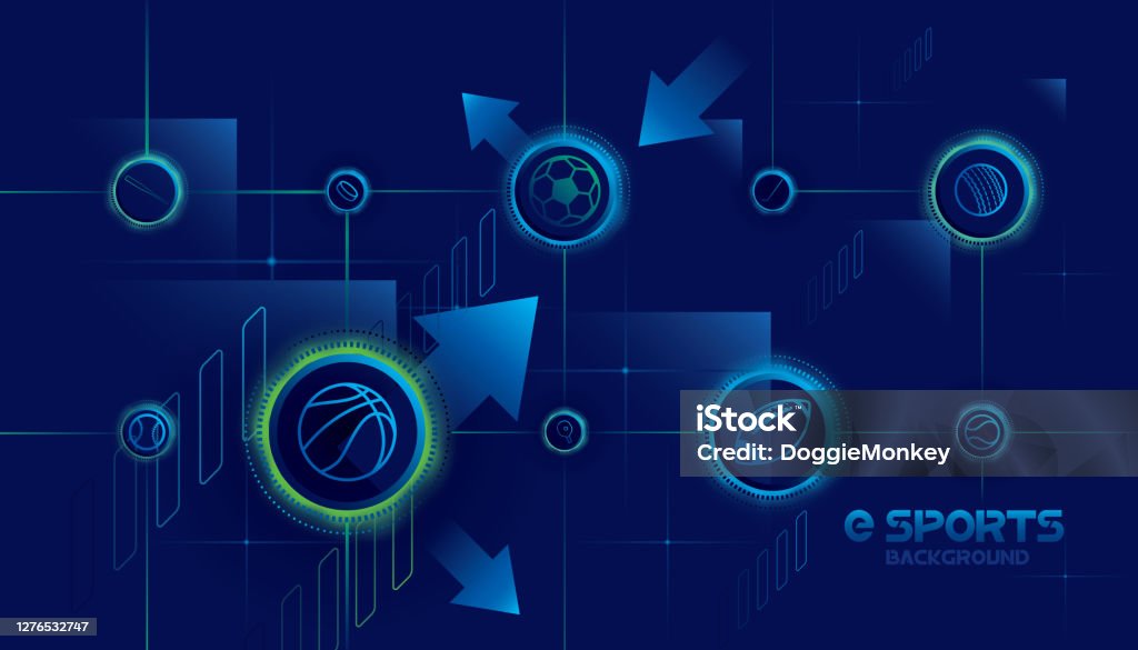 Esports Abstract Pattern Esports Background Stock Illustration - Download Image Now - Abstract ...