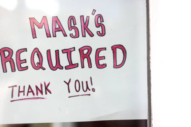 istock COVID Pandemic Sign: Masks Required Thank You 1276532808