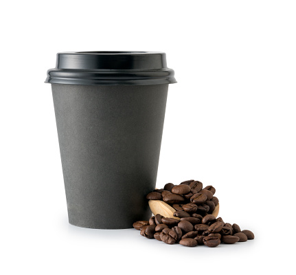 Coffee Cup, Take Out Food, Disposable Cup, Cut Out, Brown
