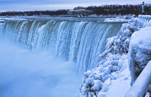 frozen niagara falls - 5600 imagens e fotografias de stock