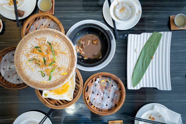 istock Leftover of Guangdong Dum sum in the restaurant 1276544404