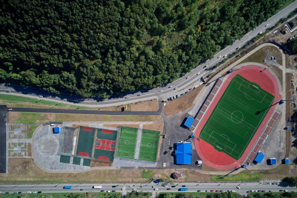 istock Top view of the sports complex 1276546945