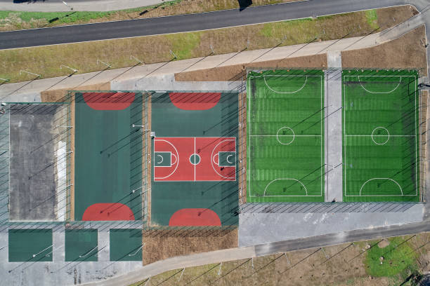 istock Top view of the sports complex 1276546950