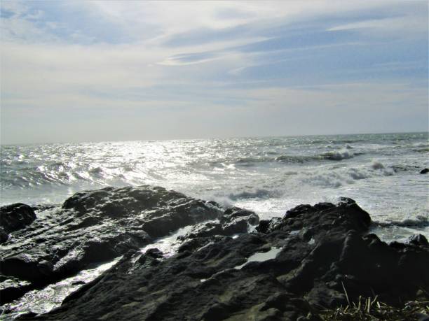 istock Japan. September. Light storm. Seascape at sunny, windy day. 1276559533