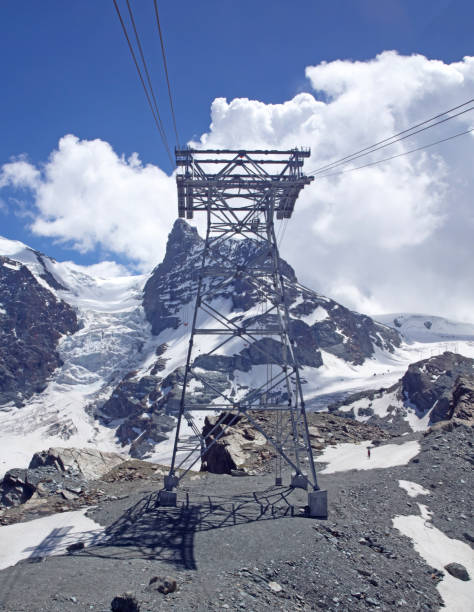 istock Cable car on it's way to the Matterhorn glacier paradise 1276564911
