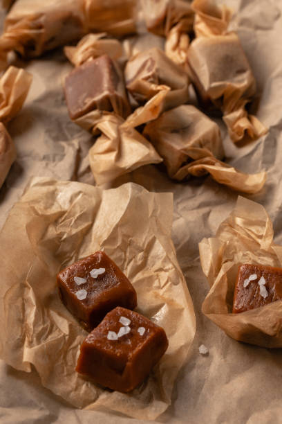 istock Soft Homemade Salted Caramels 1276564987