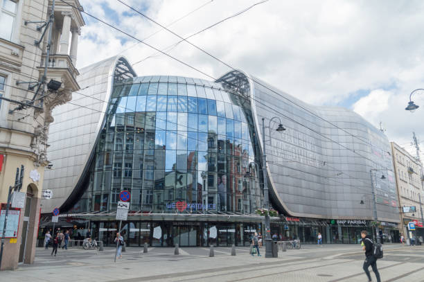 Katowice, Poland - June 15, 2020: Galeria Katowicka shopping mall.