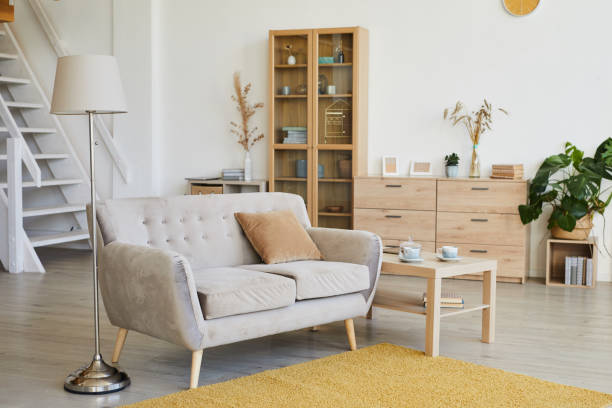 istock Modern interior of living room 1276569323