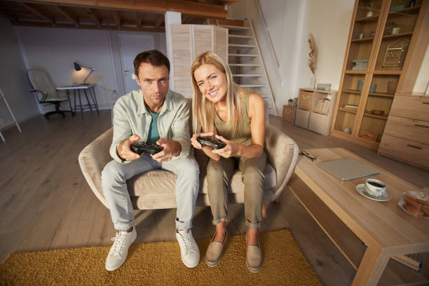 istock Couple having fun at home 1276569529