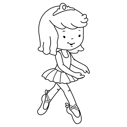 Ilustración de Pequeña Bailarina De Ballet Vector Página Para Colorear En Blanco Y Negro y más Vectores Libres de Derechos de Bailar - iStock Ilustración de Pequeña Bailarina De Ballet Vector Página Para Colorear En Blanco Y Negro y más Vectores Libres de Derechos de Bailar - iStock