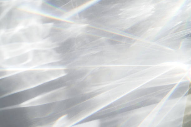 istock Water texture overlay effect, rays of light  shadow overlay effect with rainbow reflection of light from water on a white background, mockup and backdrop 1276571750