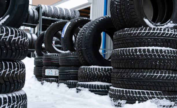 istock Tire shop on the street 1276573806
