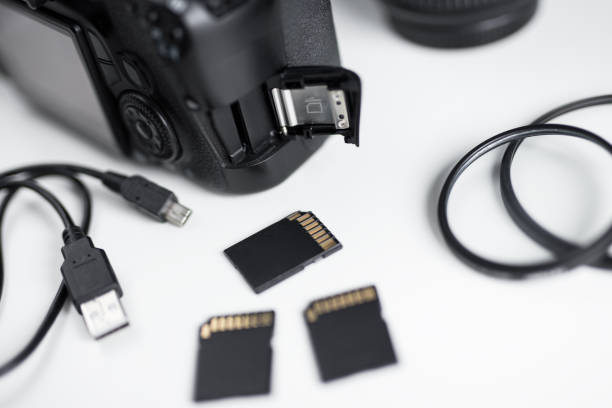 istock close up of dslr camera and sd memory card on the table 1276573960