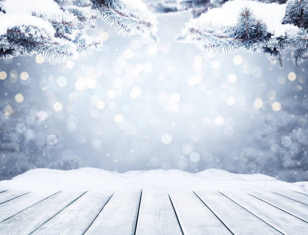 istock Christmas background with bokeh lights. 1276575349