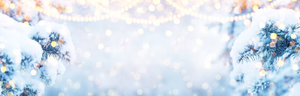 istock Winter fir tree christmas scene with sunlight. 1276575372