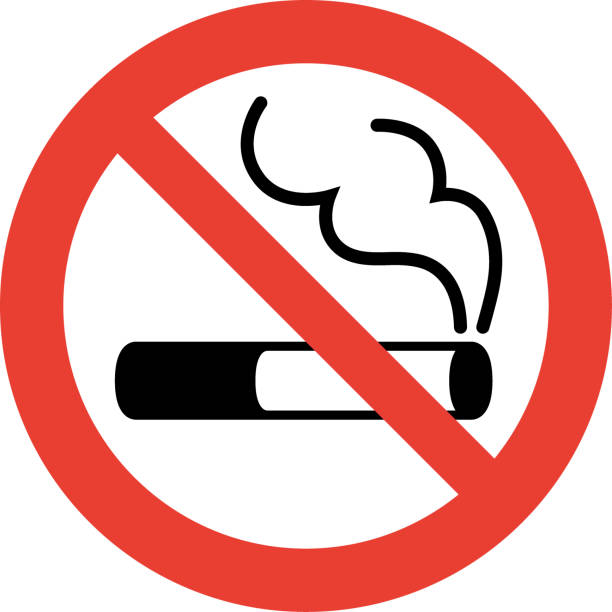 禁煙サイン - anti smoking点のイラスト素材／クリップアート素材／マンガ素材／アイコン素材